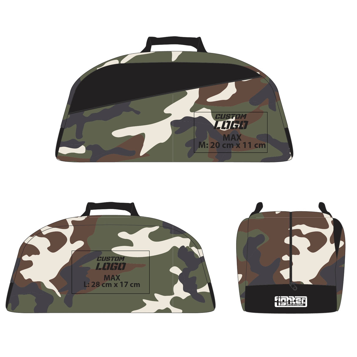 Fighter GYM Sports Bag - Custom logo