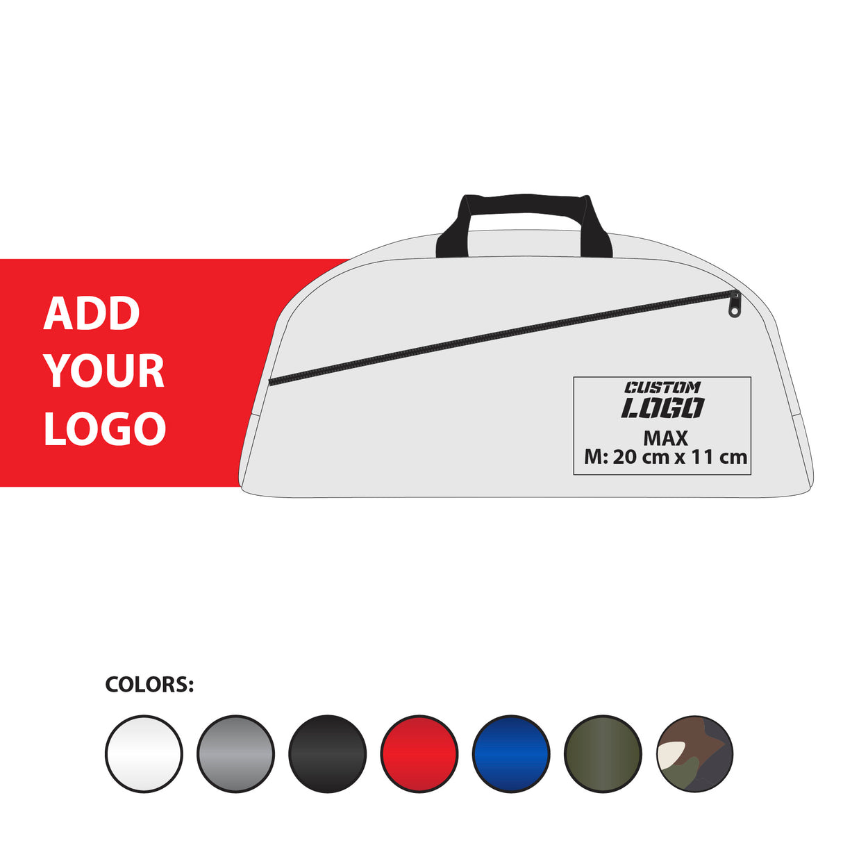 Fighter GYM Sports Bag - Custom logo