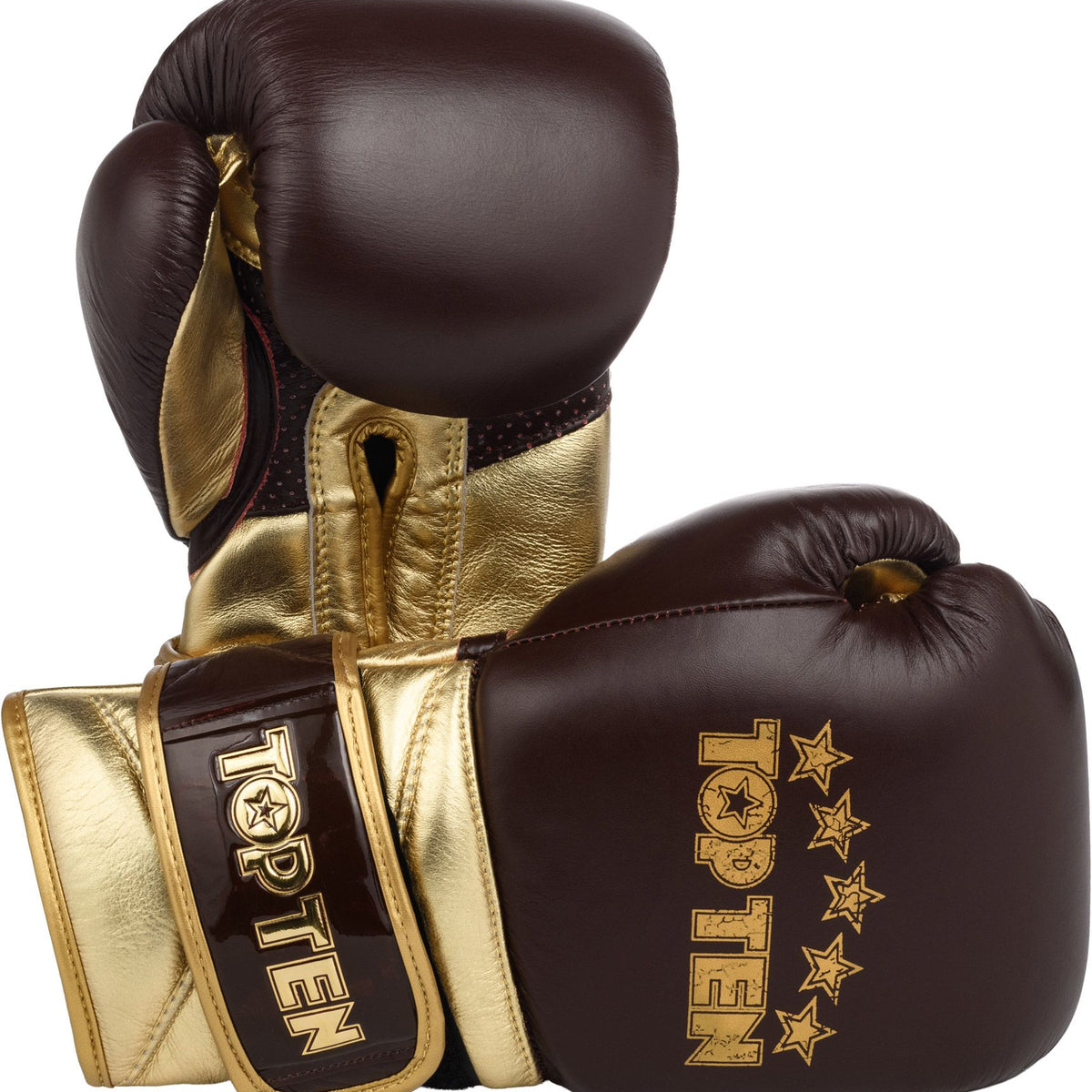 TOP TEN „Prestige“ Boxhandschuhe – gold/braun, 2747-8 – Fighters Europe