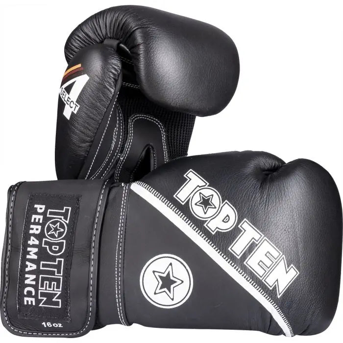 Top Ten Gants de boxe 4select - noir/blanc, 2044-90