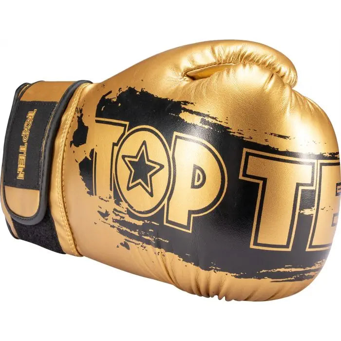 TOP TEN Gants de boxe Power Ink Golden Star - or/noir, 22662-29