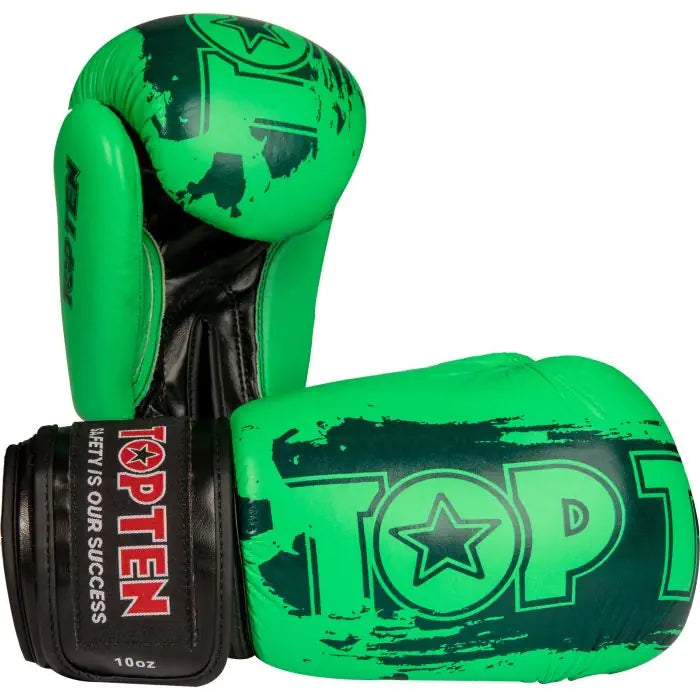 Gants de boxe TOP TEN Power Ink - vert, 20662-50