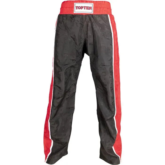 TOP TEN Streifenhose – schwarz/rot, 1606-4