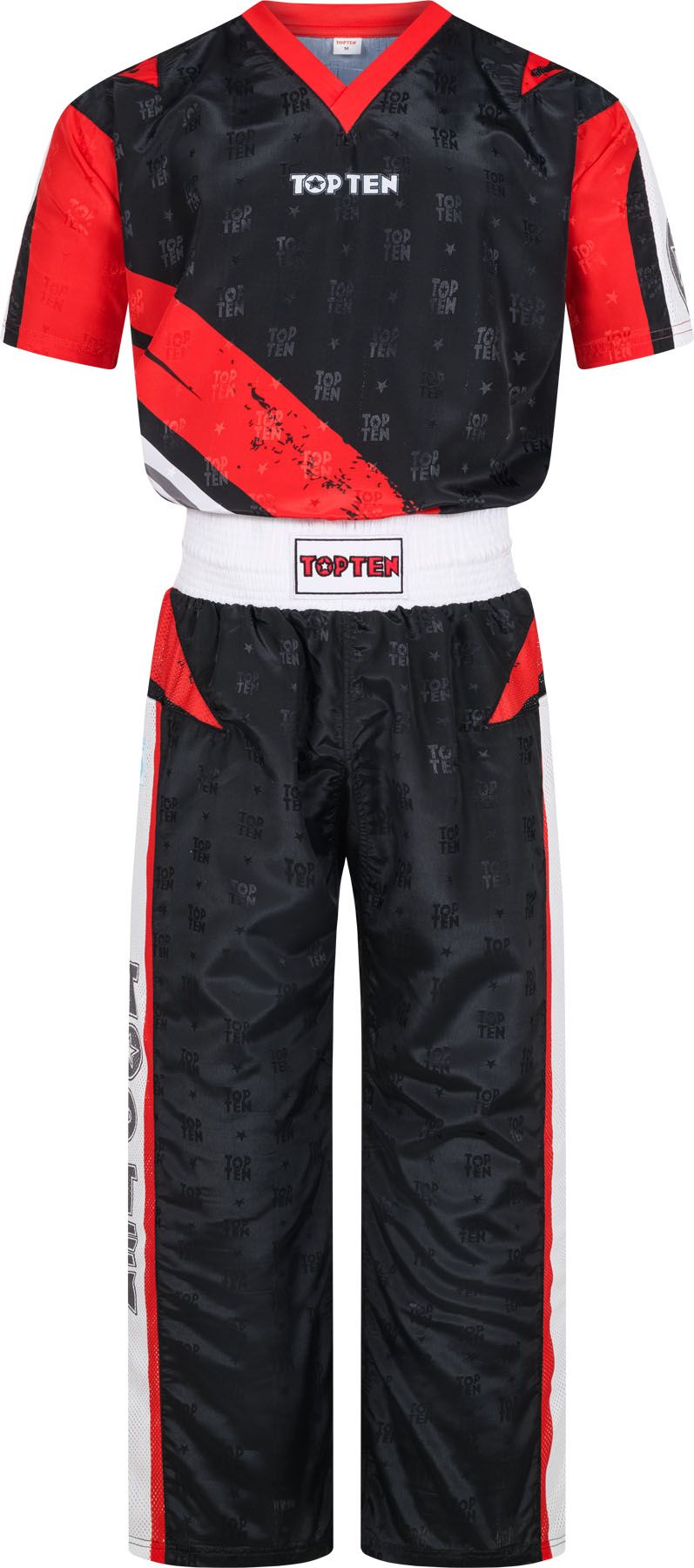 Top Ten Urban Arts Uniforme - Negro/Rojo, 16814-94