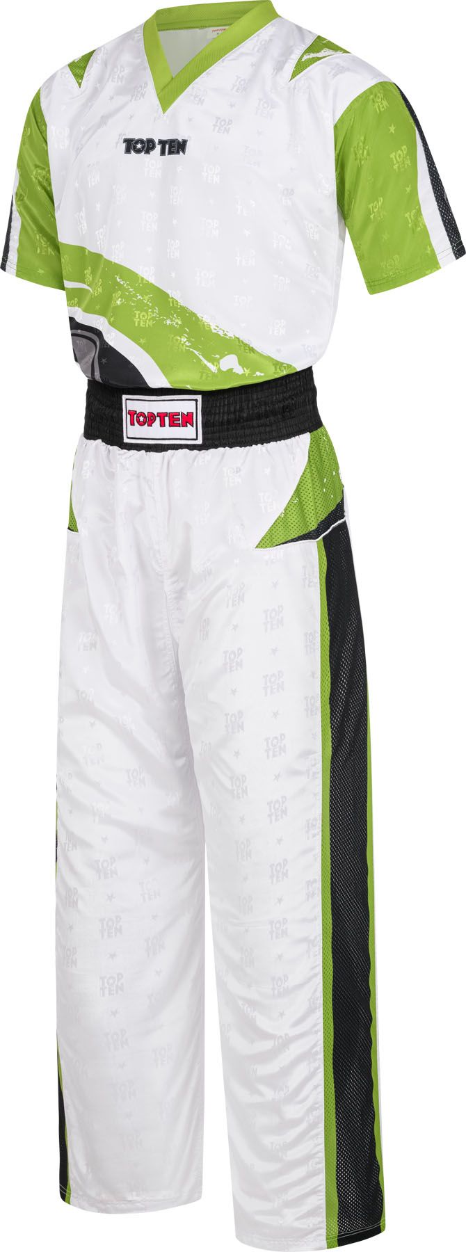 Top Ten Urban Arts Uniform - White/Green, 16814-15