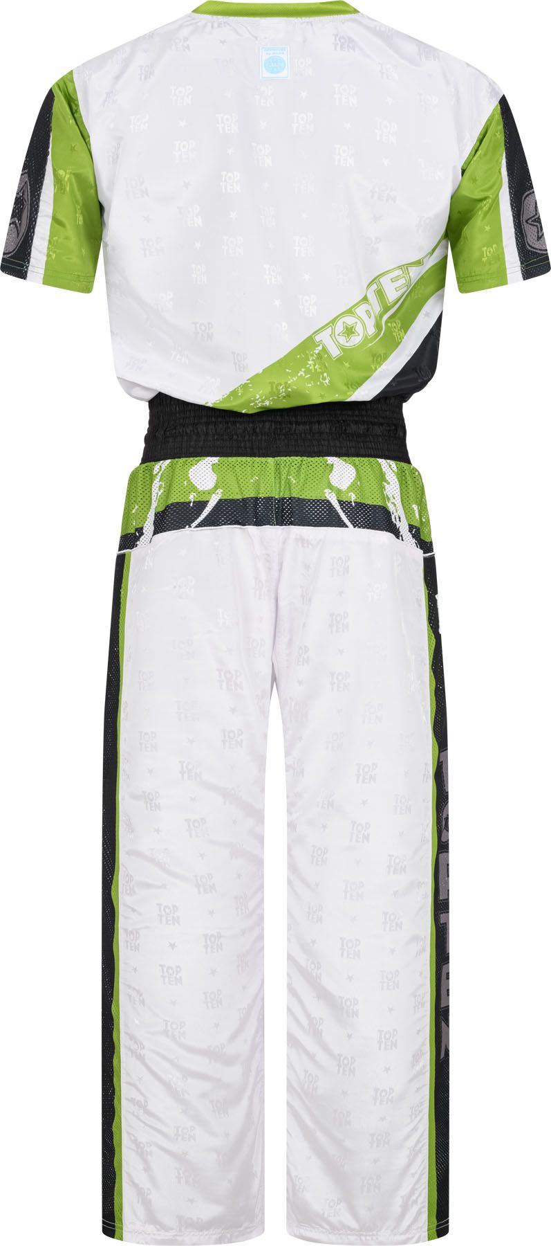 Top Ten Urban Arts Uniform - White/Green, 16814-15
