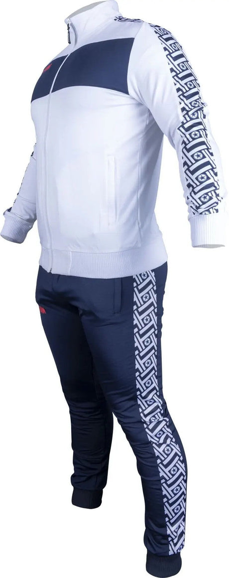 Herren-Trainingsjacke TOP TEN Prism – weiß/blau, 7880-16