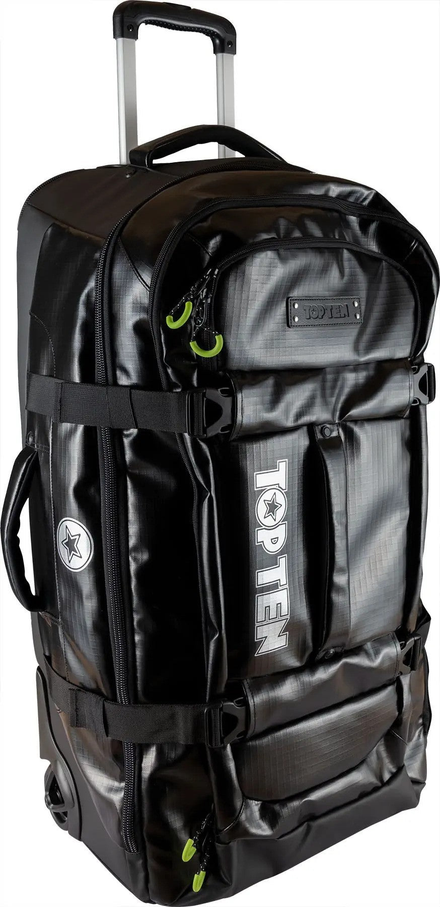 Top Ten "Traveler" Bolsa de lona con ruedas-Negro, 80051-9