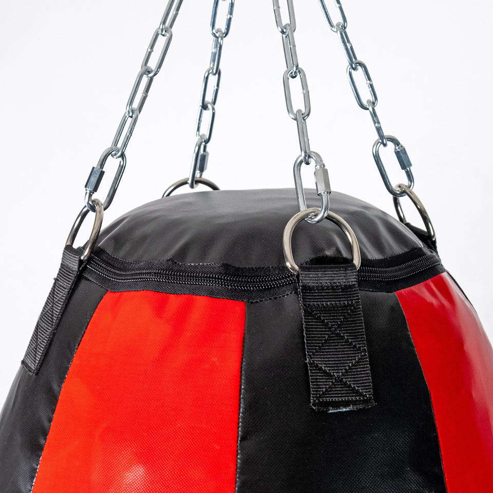 Der Fighter Professionelle Schnellbag - schwarz/rot
