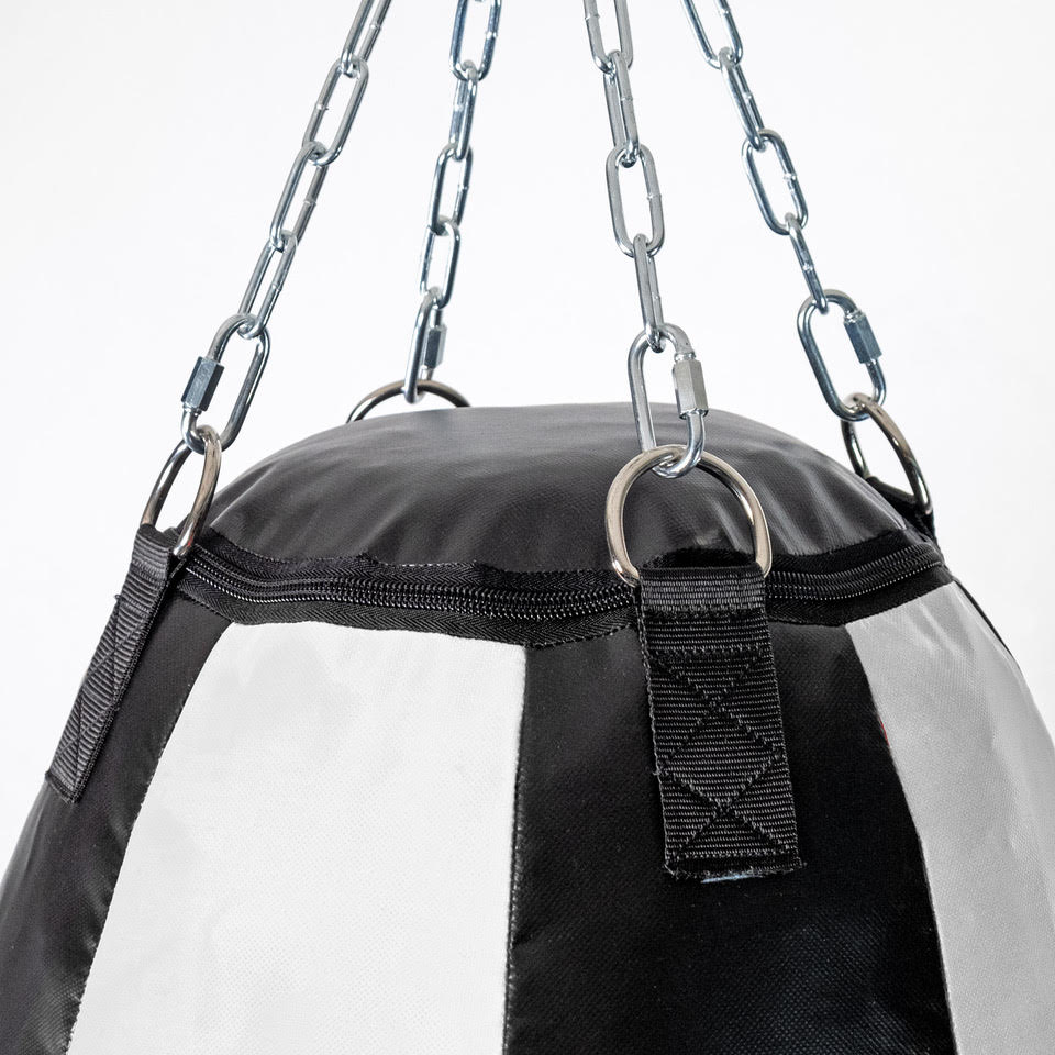 Der Fighter Professionelle Schnellbag - Schwarz/Weiß