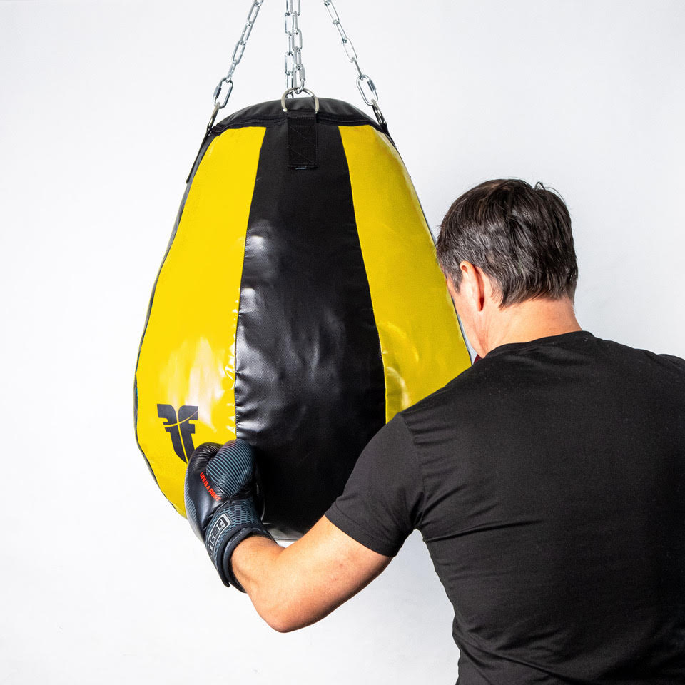 Der Fighter Professional Speed Bag – schwarz/gelb