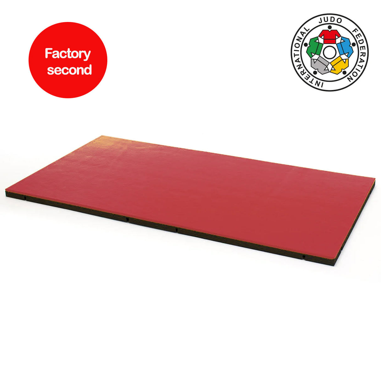 Factory Second - Trocellen Judo Tatami i-Tis Judo IJF 2x1 M - Red - 5cm, 85266001-R