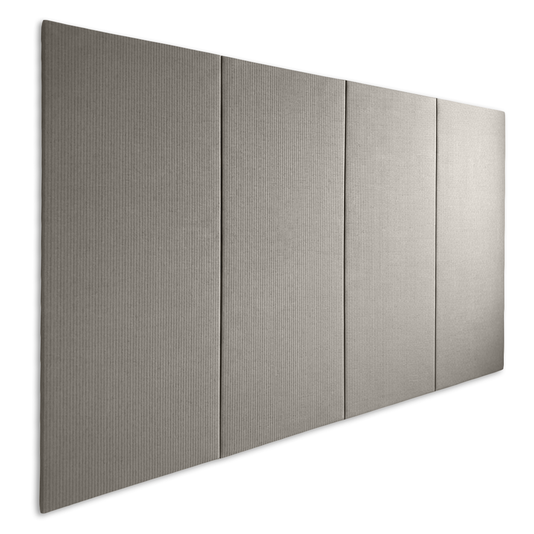 Wallpad Carpenter 2 m x 1 m x 2.5 cm, Grey, White, CATT-WP-25-BK