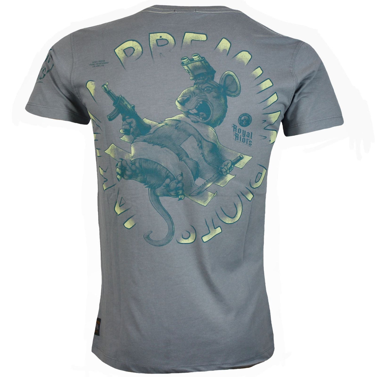 Camiseta premium de Yakuza-gris, YPS-3709