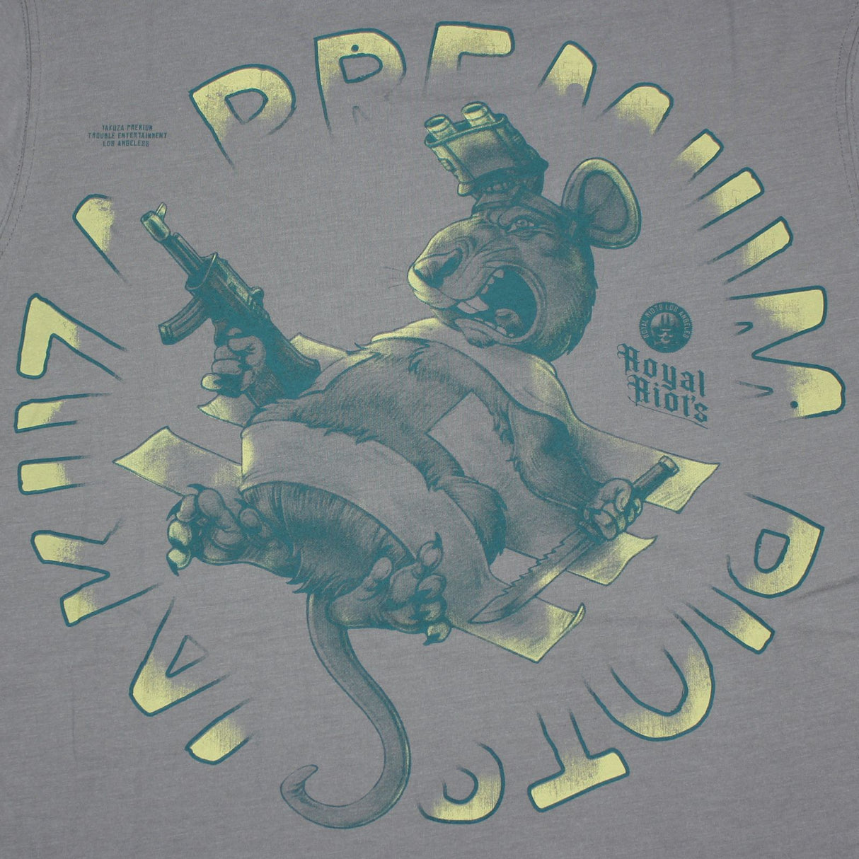 Camiseta premium de Yakuza-gris, YPS-3709