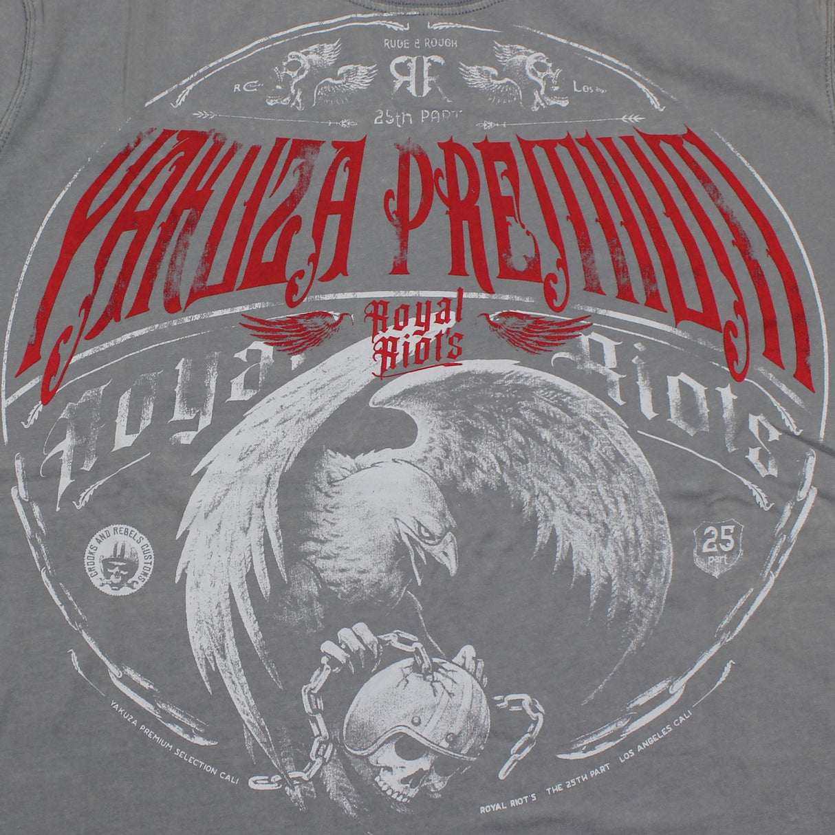 T-shirt premium Yakuza - gris clair, 3710