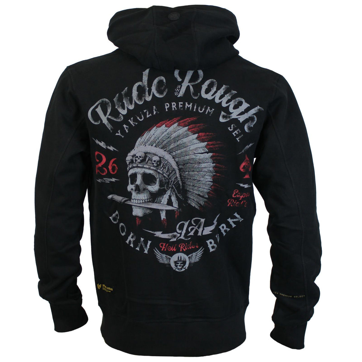 Sweat à capuche zippé Yakuza Premium - noir, 3825 A