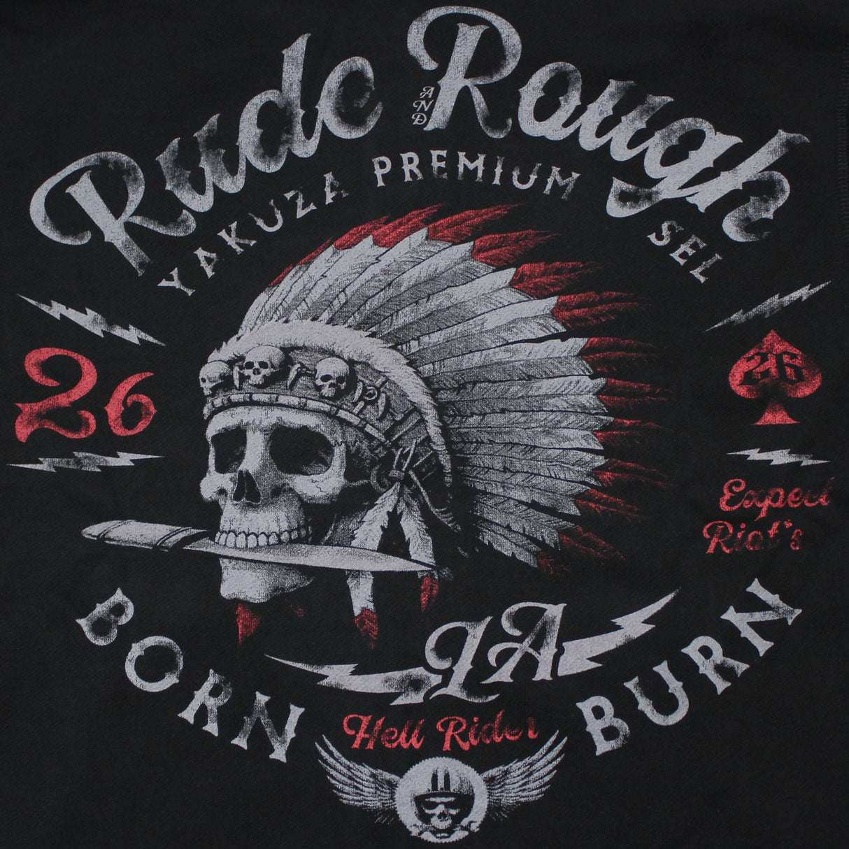 Sweat à capuche zippé Yakuza Premium - noir, 3825 A