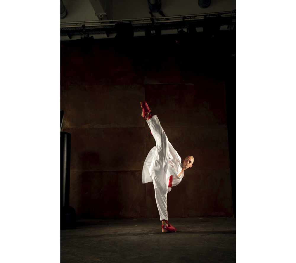 Hayashi kumite kimono flexz wkf aprobado - blanco/rojo, 043-14