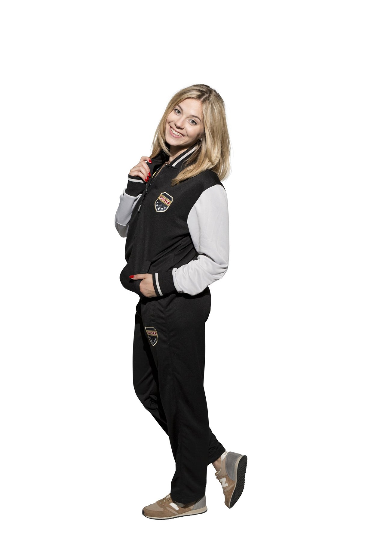 Fitness Suit TOP TEN Coat of Arms - black/grey, 7727-91