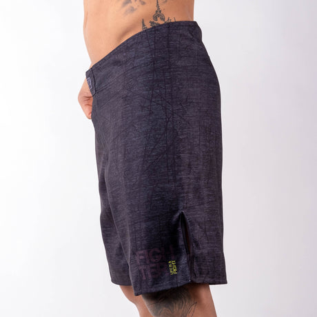 Short Fighter MMA - Life is a Fight - gris, FSHM-12