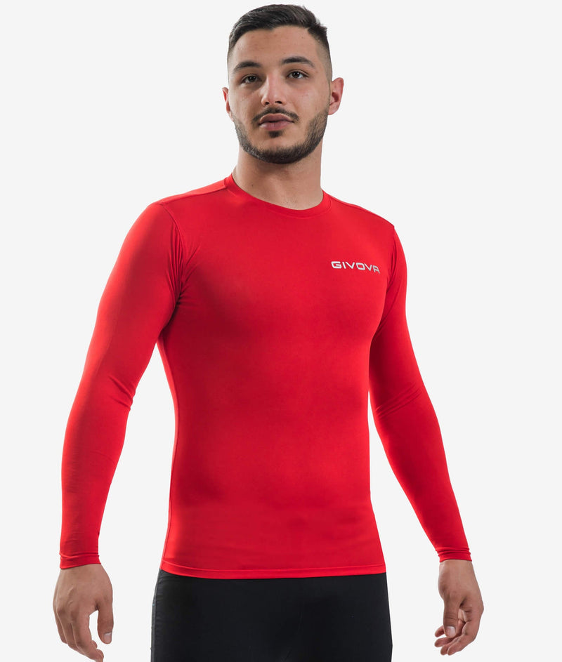 Givova Long Training T-Shirt Corpus - red