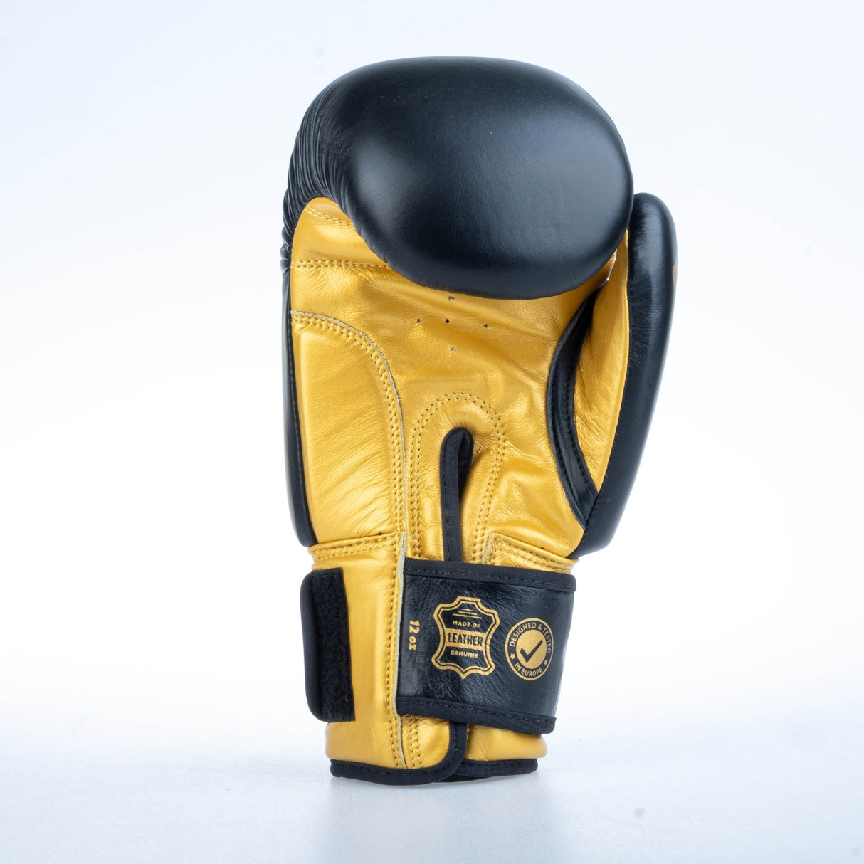 Gants de boxe Fighter ronds - noir/or, 1376-RNDXG