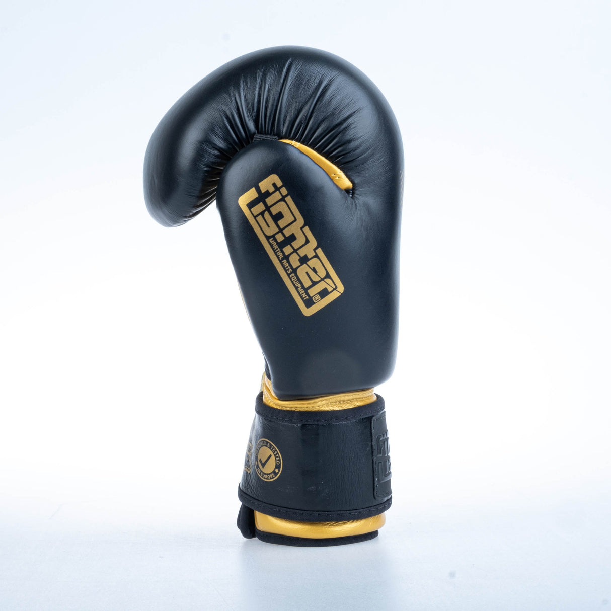 Gants de boxe Fighter ronds - noir/or, 1376-RNDXG