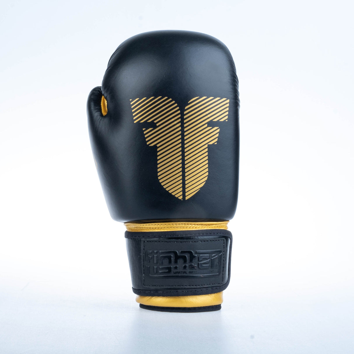 Gants de boxe Fighter ronds - noir/or, 1376-RNDXG
