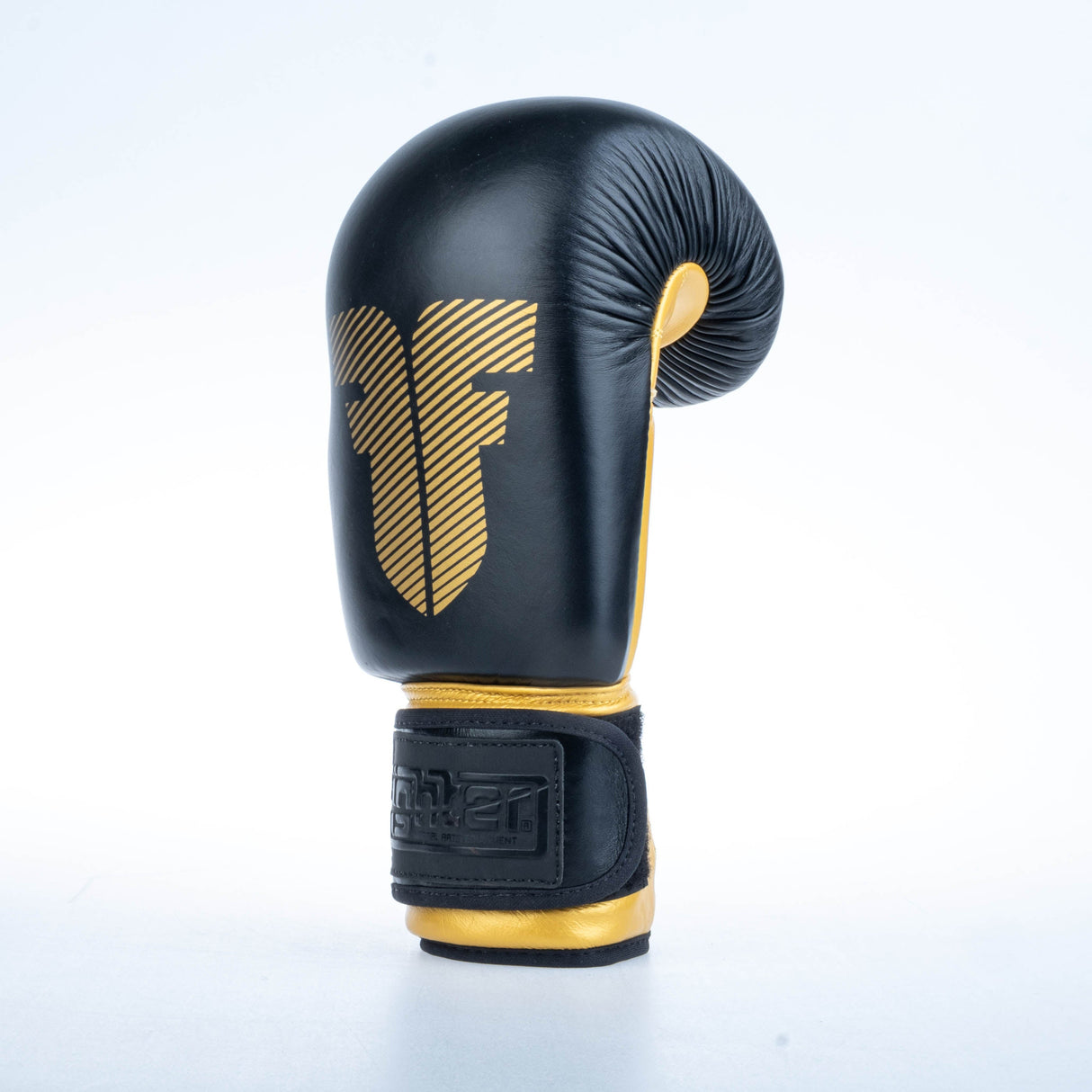 Gants de boxe Fighter ronds - noir/or, 1376-RNDXG