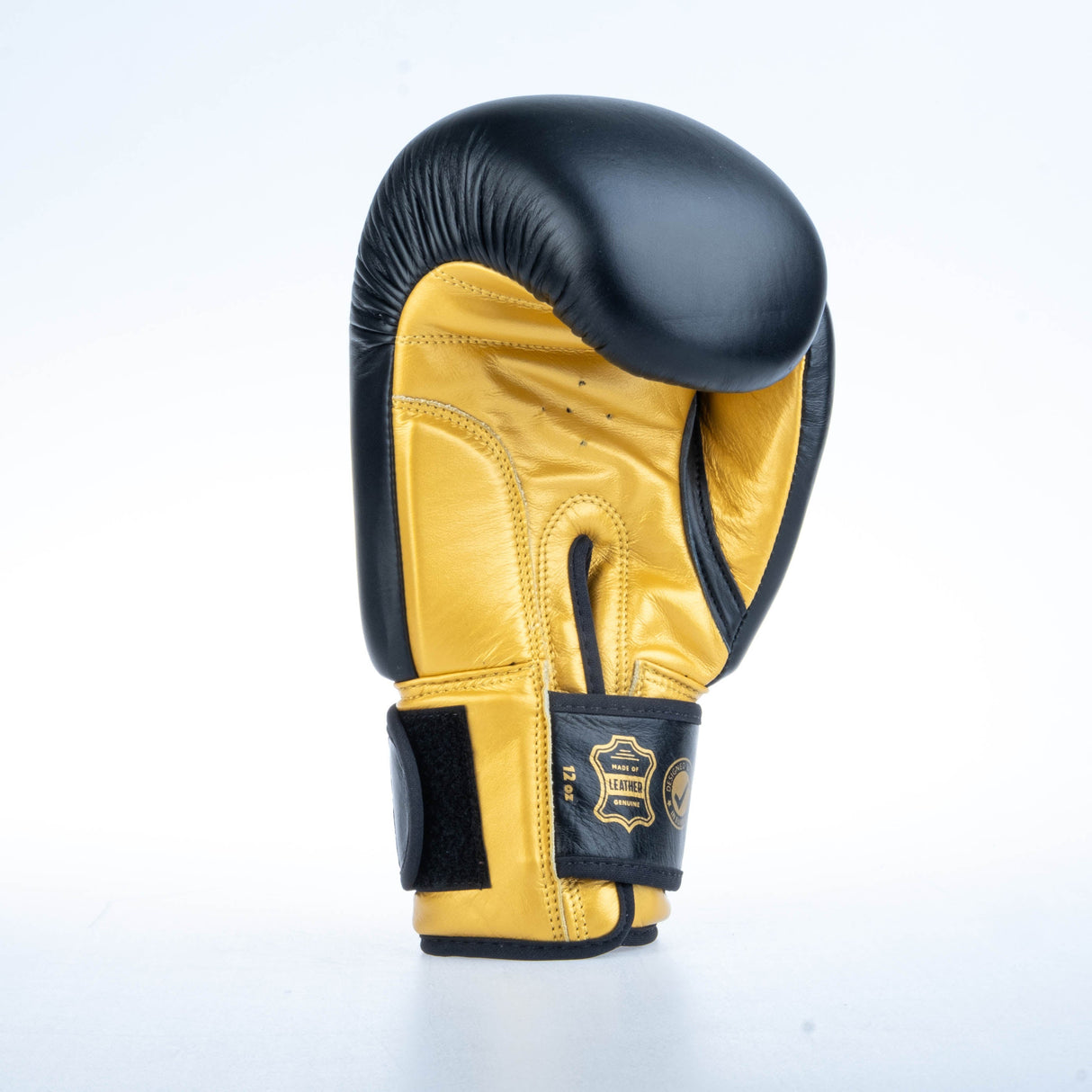 Gants de boxe Fighter ronds - noir/or, 1376-RNDXG