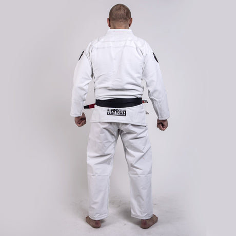 Fighter BJJ Kimono Paille de Riz - ENFANTS - blanc, BJJBW-08