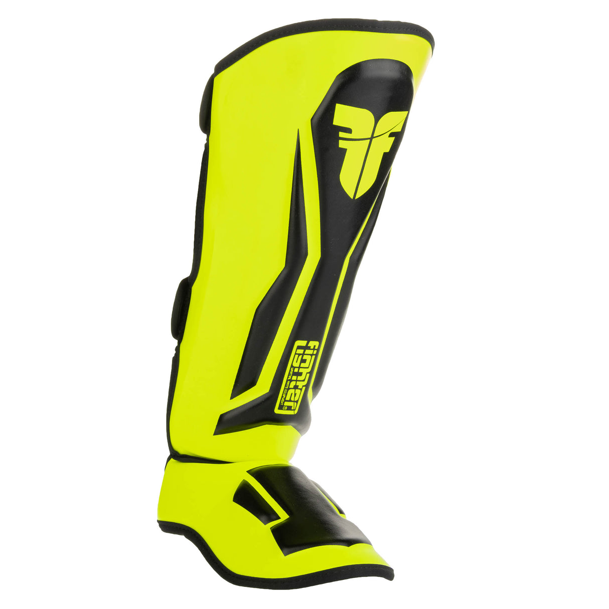 Fighter Shinguards Thai Ergo - neon yellow/black, FSG-004BNY