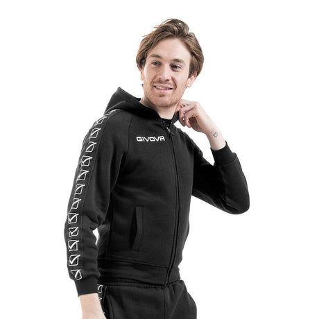 Givova Band Line Sweat à capuche - noir, BA10BLK