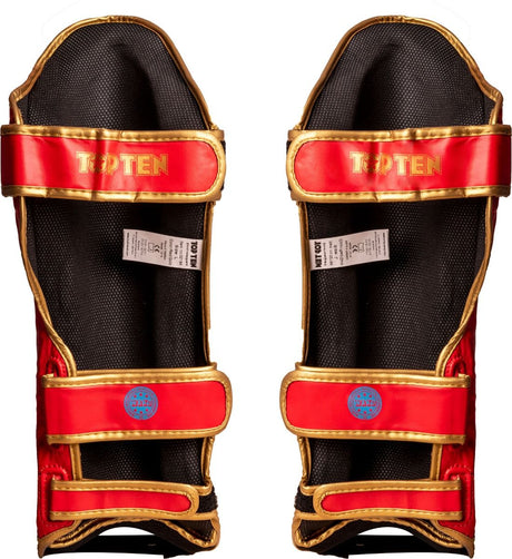Shinguards Top Ten SuperLight WAKO - red