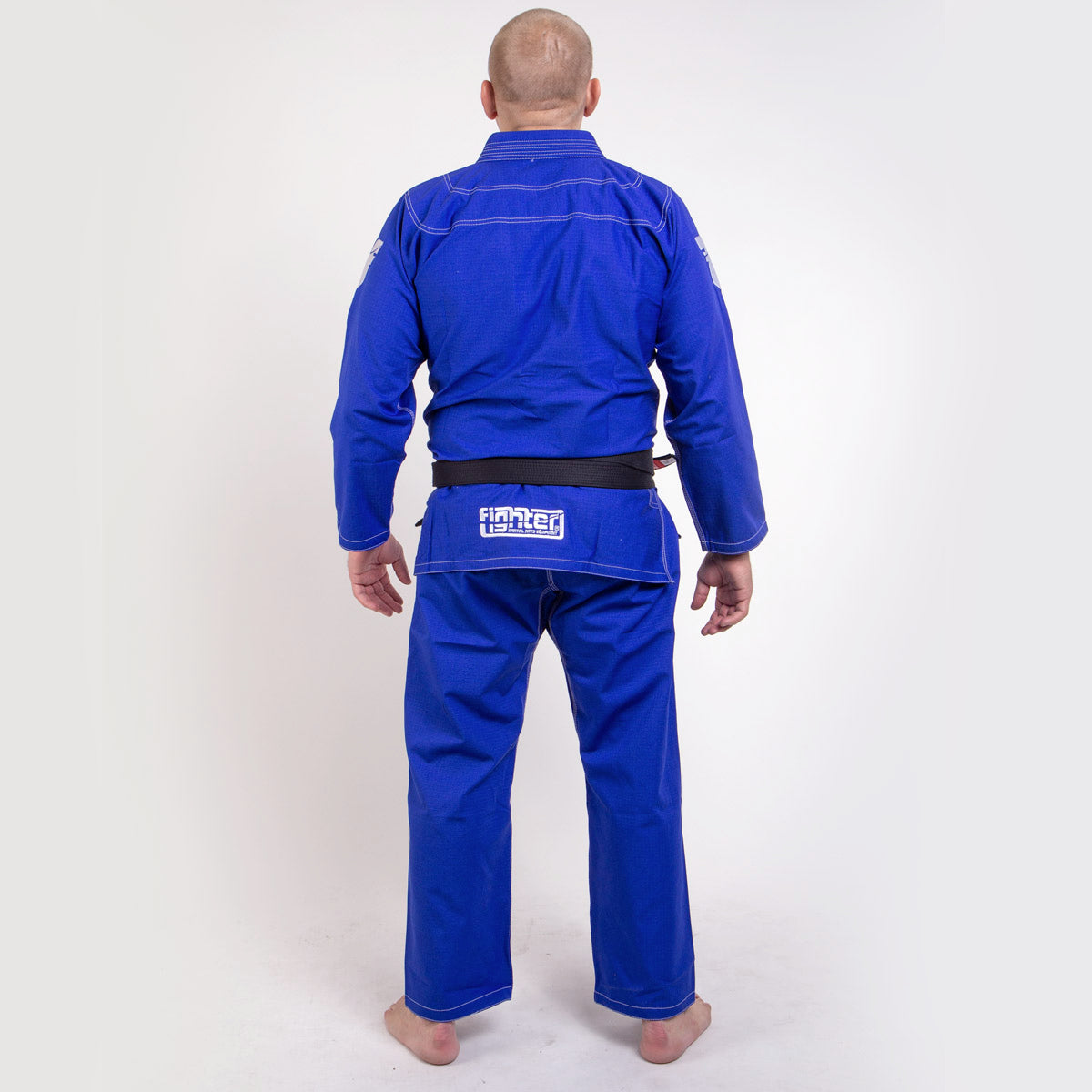 Fighter BJJ Kimono Paille de Riz - ENFANTS - bleu, BJJBLU-07