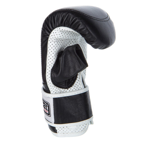 Fighter-Boxhandschuhe mit Klettverschluss – schwarz/weiß, JE-PERF