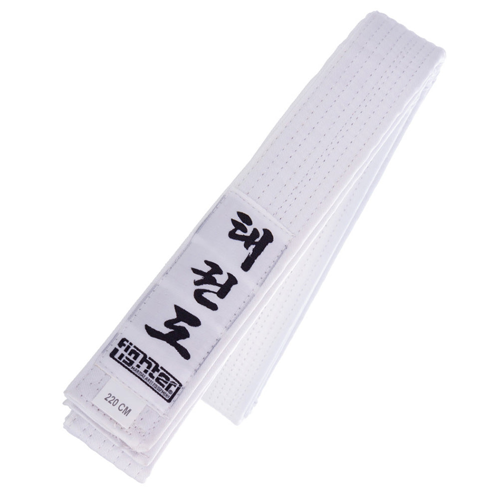 Fighter Taekwondo ITF Belt - White, FTB -01