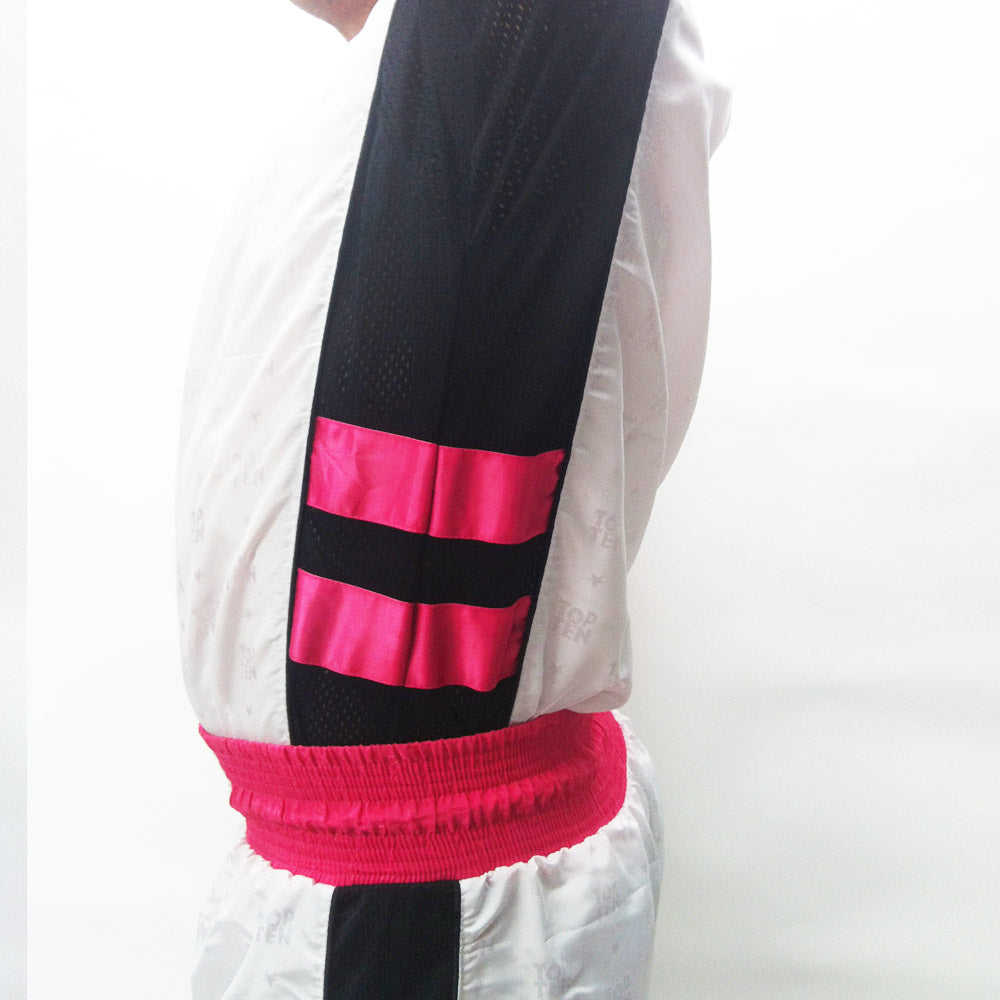 Uniforme de lucha Top Ten Mesh Neon - White, 1681-71