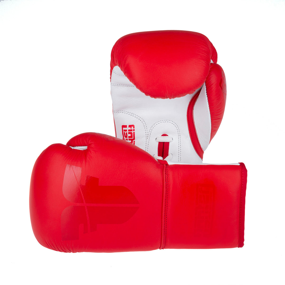 Gants de boxe Fighter Competition Pro - rouge/blanc, FBG-004R