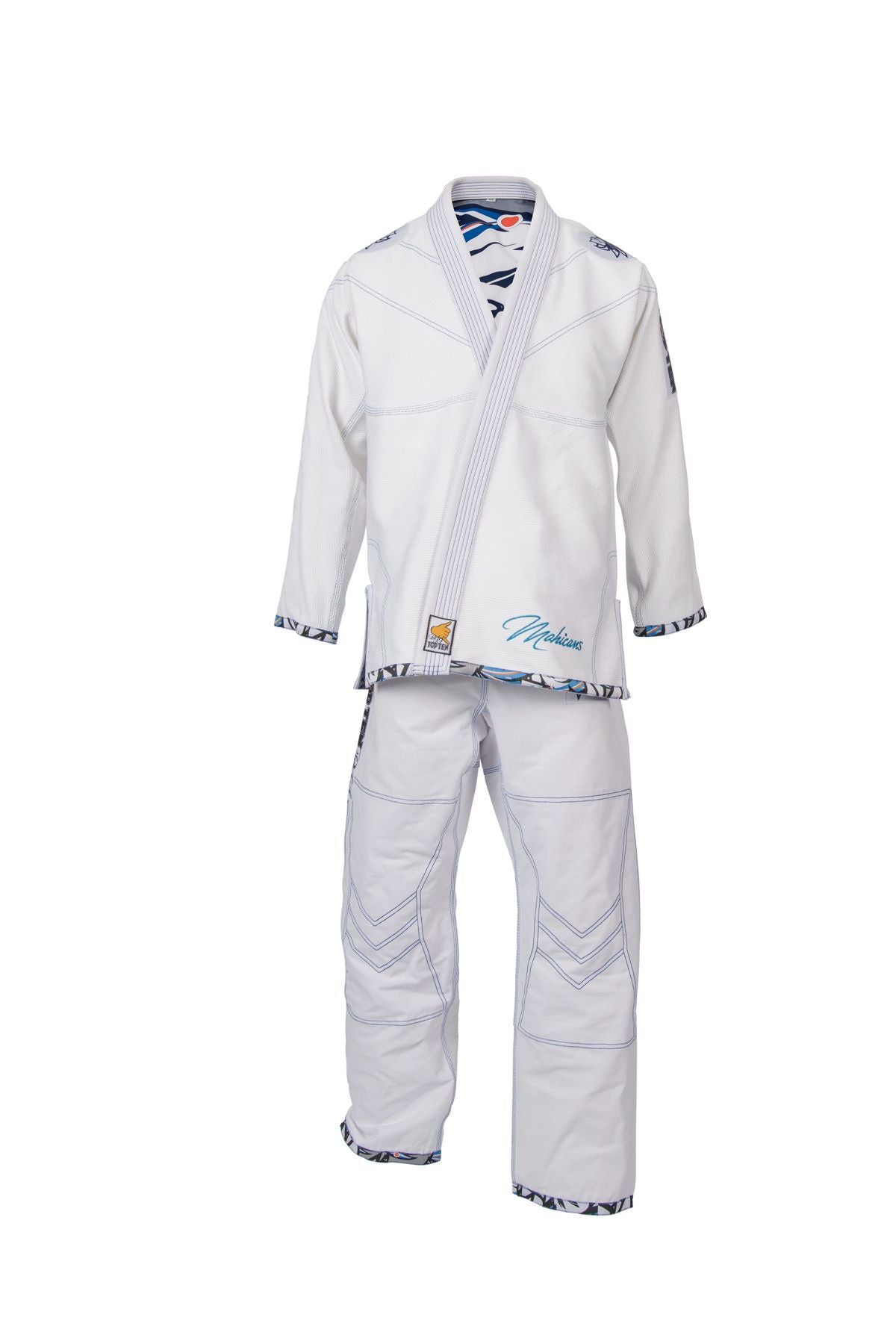 Top Ten Brasilianer Jiu Jitsu Uniform Mohikaner - Weiß, 15123-1