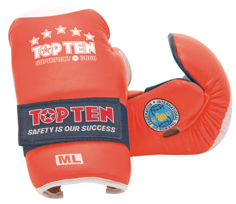 Gants ouverts TOP TEN ITF Superfight 3000 - rouge, 2053-4
