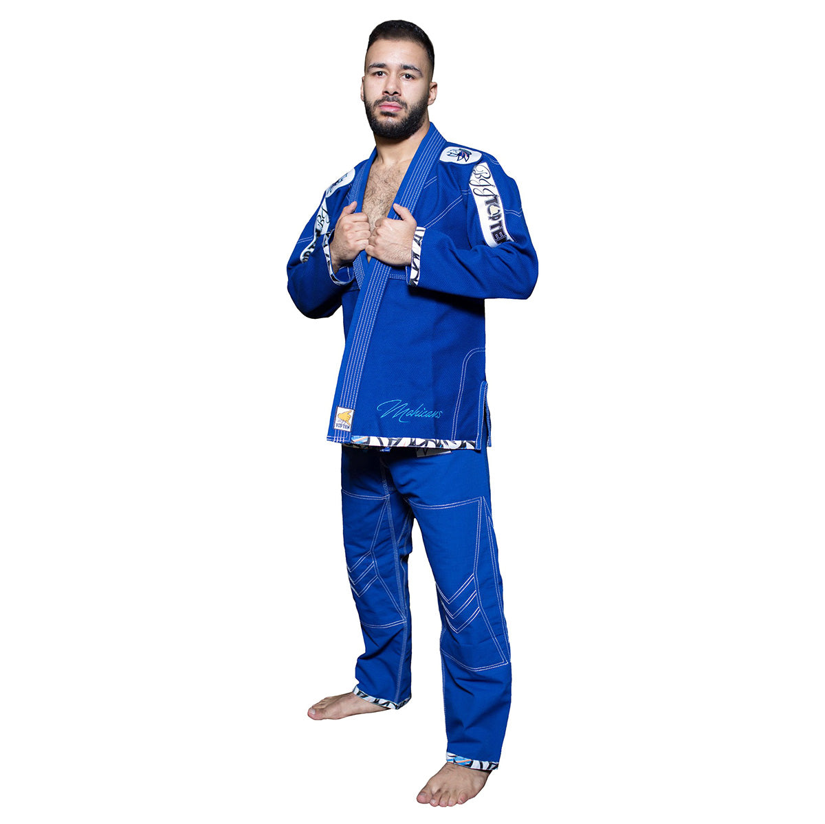 Top Ten Mohicans d'uniforme de Jiu Jitsu brésilien - Bleu, 15123-6