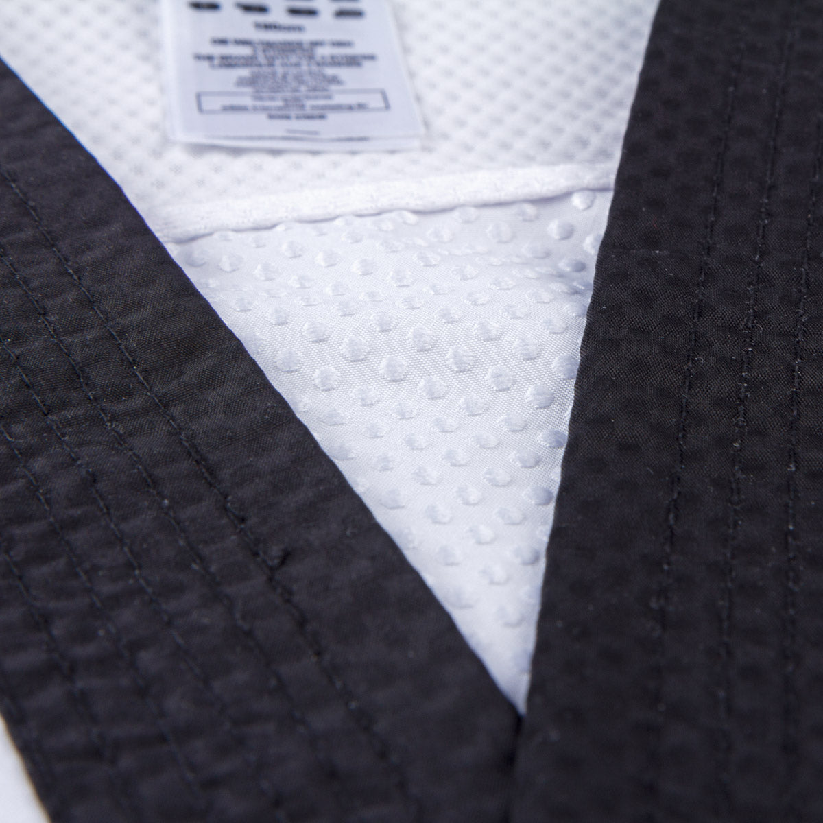 TKD dobok ADI-Contest 3 - col V blanc/noir, ADITC02