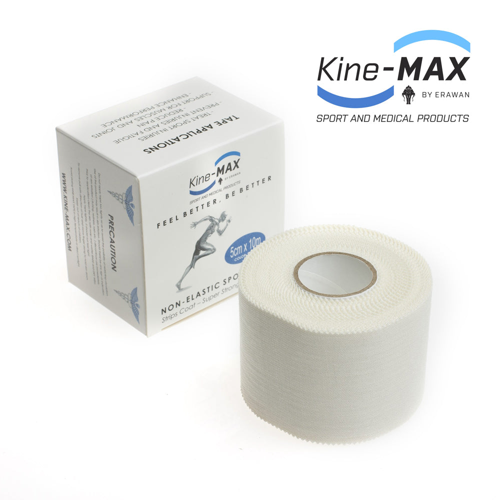 Kine-MAX Bande de sport non élastique 5 cm x 10 m, TAPE003