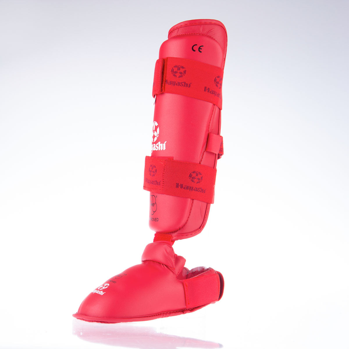 Karate Kickprotector - Instep y Shin WKF - Red, 343-4n
