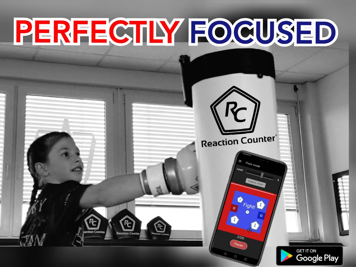 Fighter-Freistehender Boxsack SPEED – mit Reaktionszähler – FSBS-RC