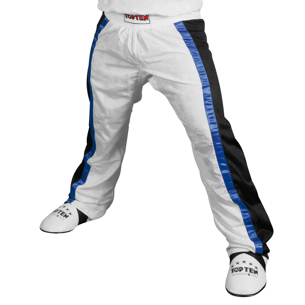 Pantalon Top Ten Mesh - blanc, 1605-19