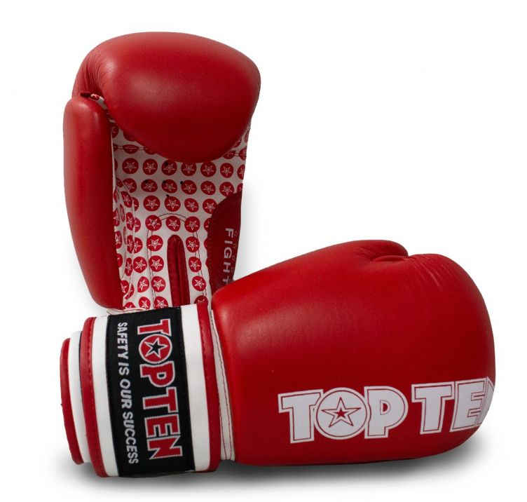 Guantes de boxeo Top Ten Fight - Red/White, 20661-94