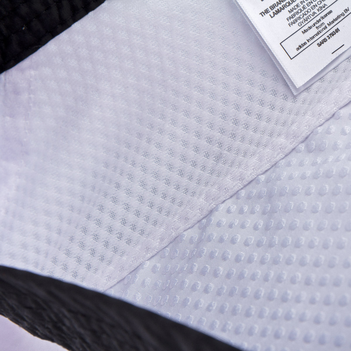 TKD dobok ADI-Contest 3 - col V blanc/noir, ADITC02